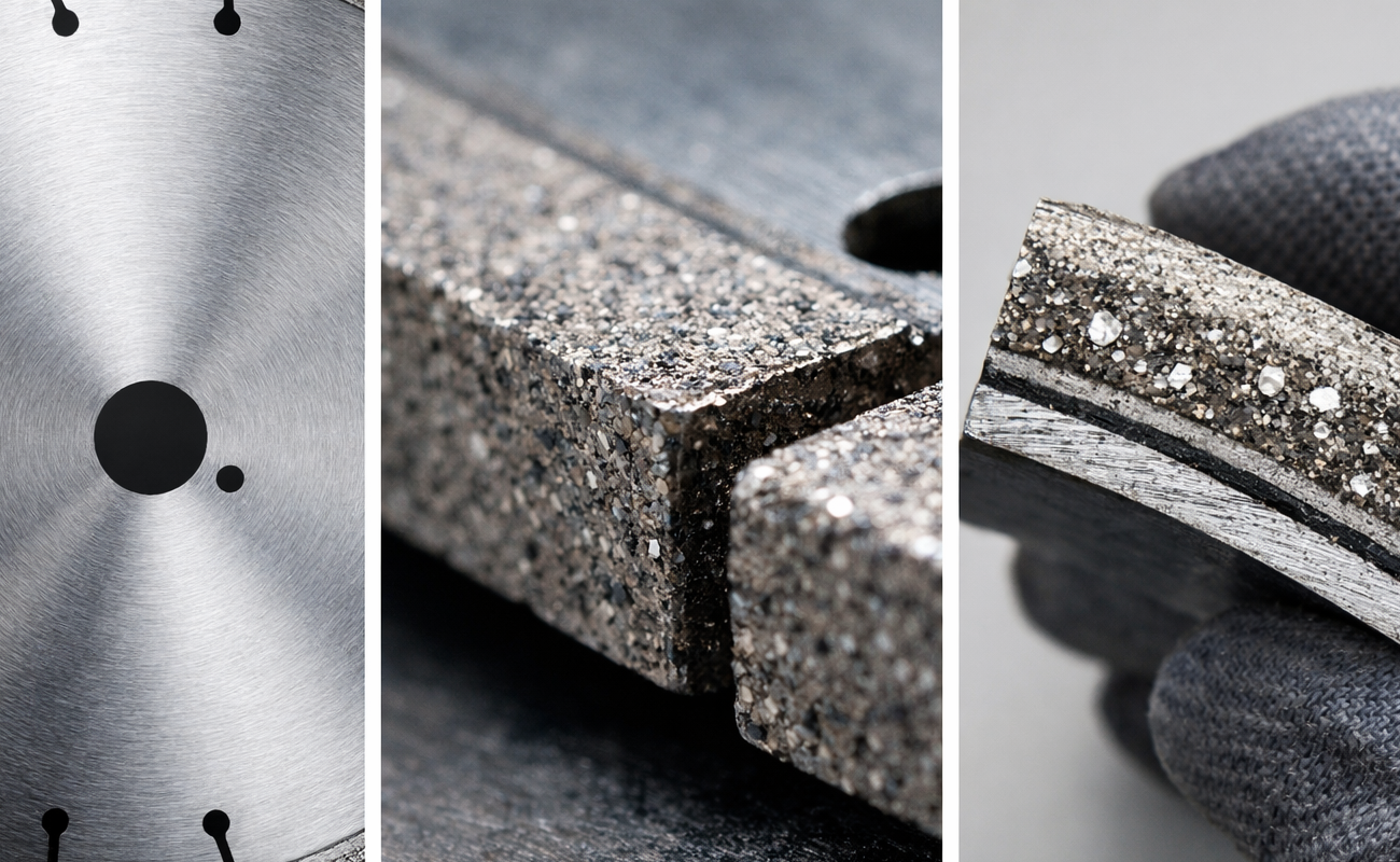 what are diamond blades made of